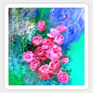 Roses Abstract Sticker